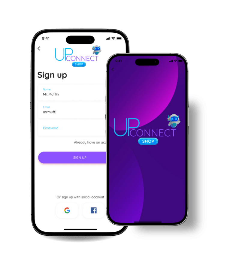Mockup Diseño Upconnectshop